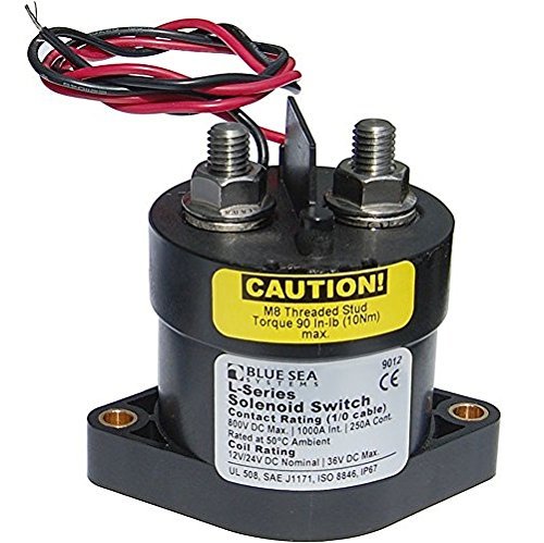Blue Sea Systems Solenoid Switch, 12/24VDC w/Coil Econmzr