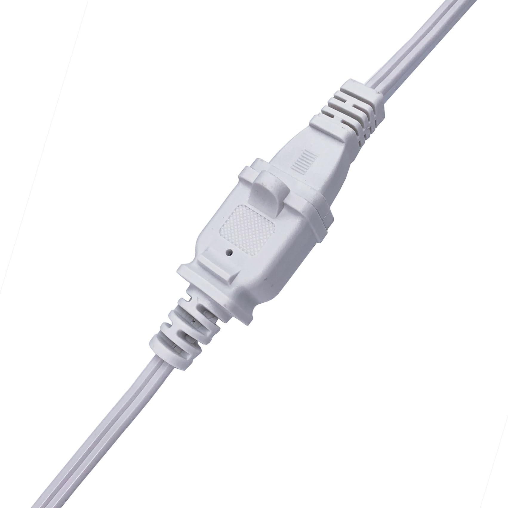 5 Ft Extension Cord, White 2 Prong Power Cord Cable,Small Short 18 Awg Power Cable, Us Male Female Extension Cords For Nema 1 15