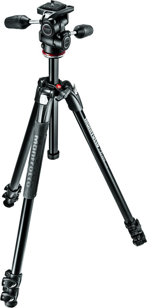 Manfrotto 290 Xtra 3 Section Aluminum Tripod With 804 3 Way Pan And Tilt Head