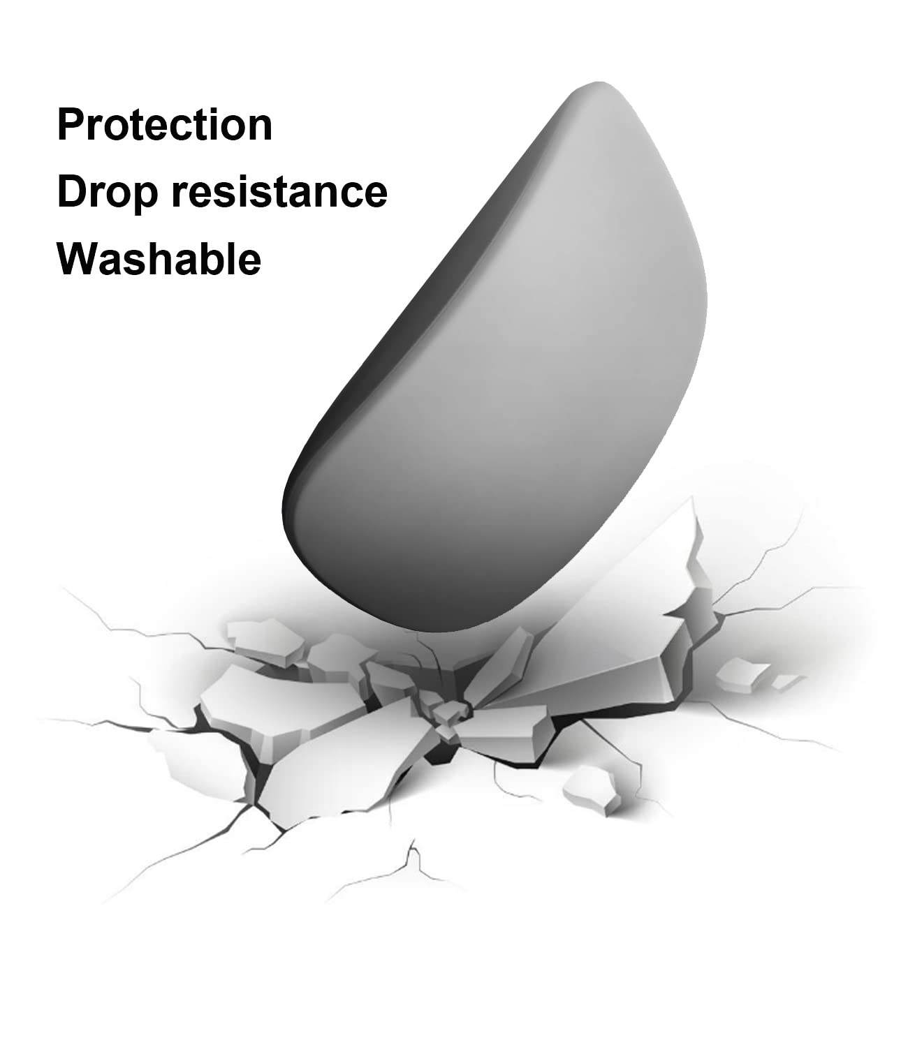 Irainsun Mouse Silicone Case, For Apple Magic Mouse 1&2, Drop Proof, Dust Proof, Ultra Thin Cover (White)