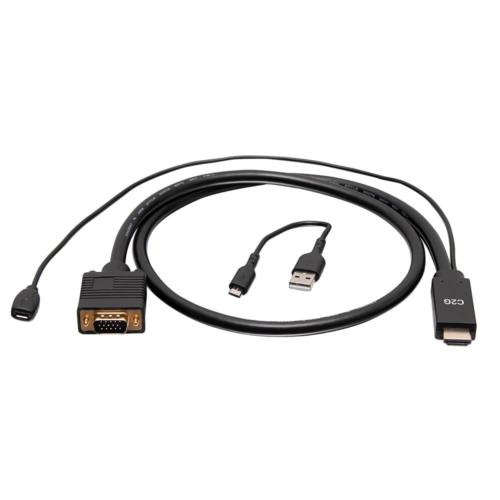 6Ft (1.8M) Hdmia To Vga Active Video Adapter Cable   1080P