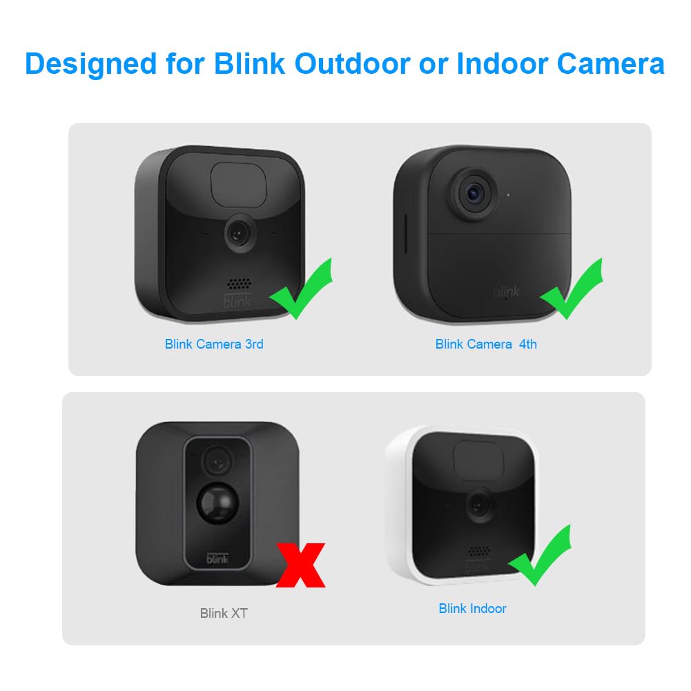 Hibezos Blink Outdoor Vinyl Siding Mount With Waterproof Case, No Hole Needed Mounting Bracket And Full Weather Proof Cover For All New Blink Outdoor Security Camera System(3 Pack)