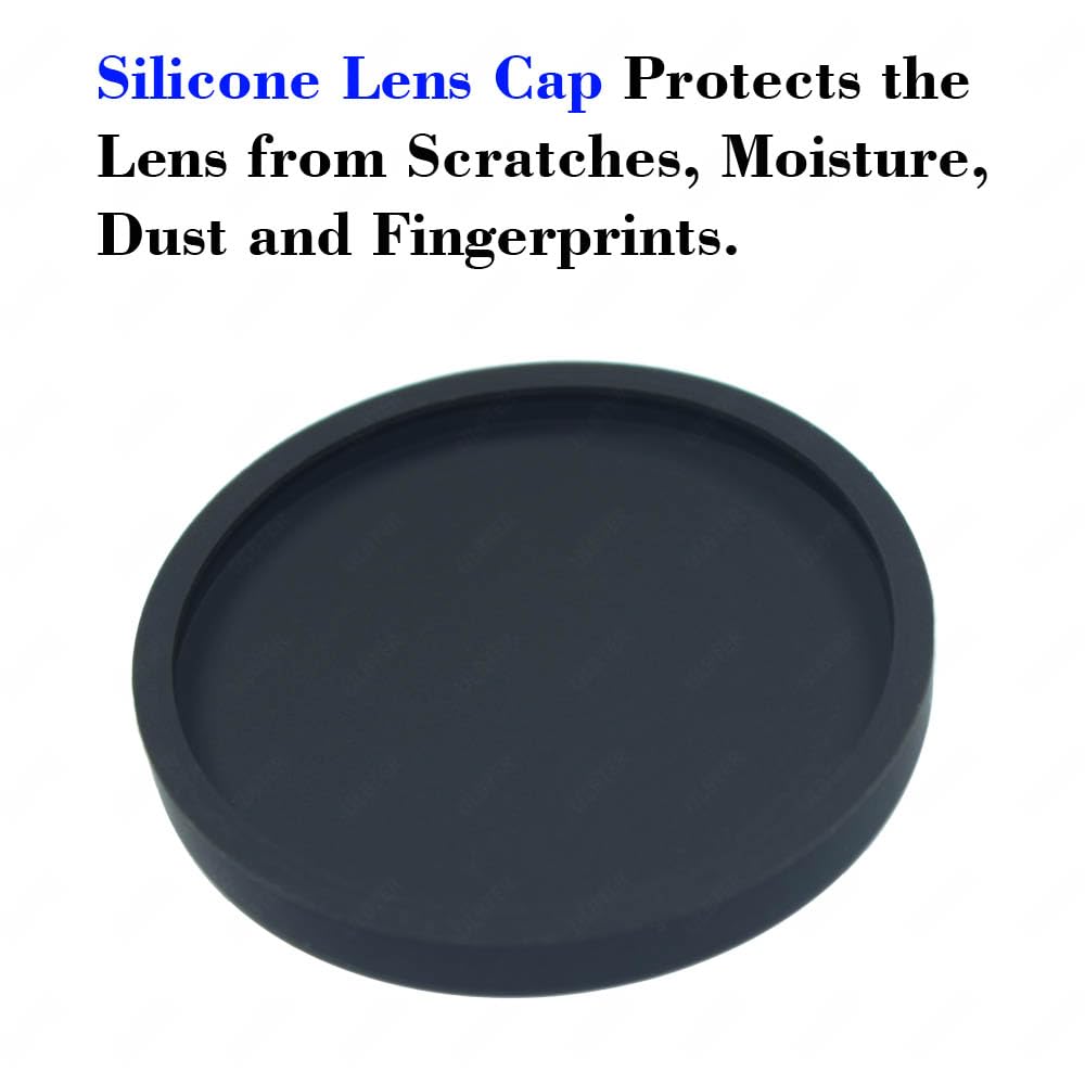 [2 Pieces] Rubber Lens Cover Cap For Olympus Tough Tg 7 Tg 6 Tg 5 Red/Black Camera, Ulbter Tg7 T6 Tg5 Lens Cap Accessory