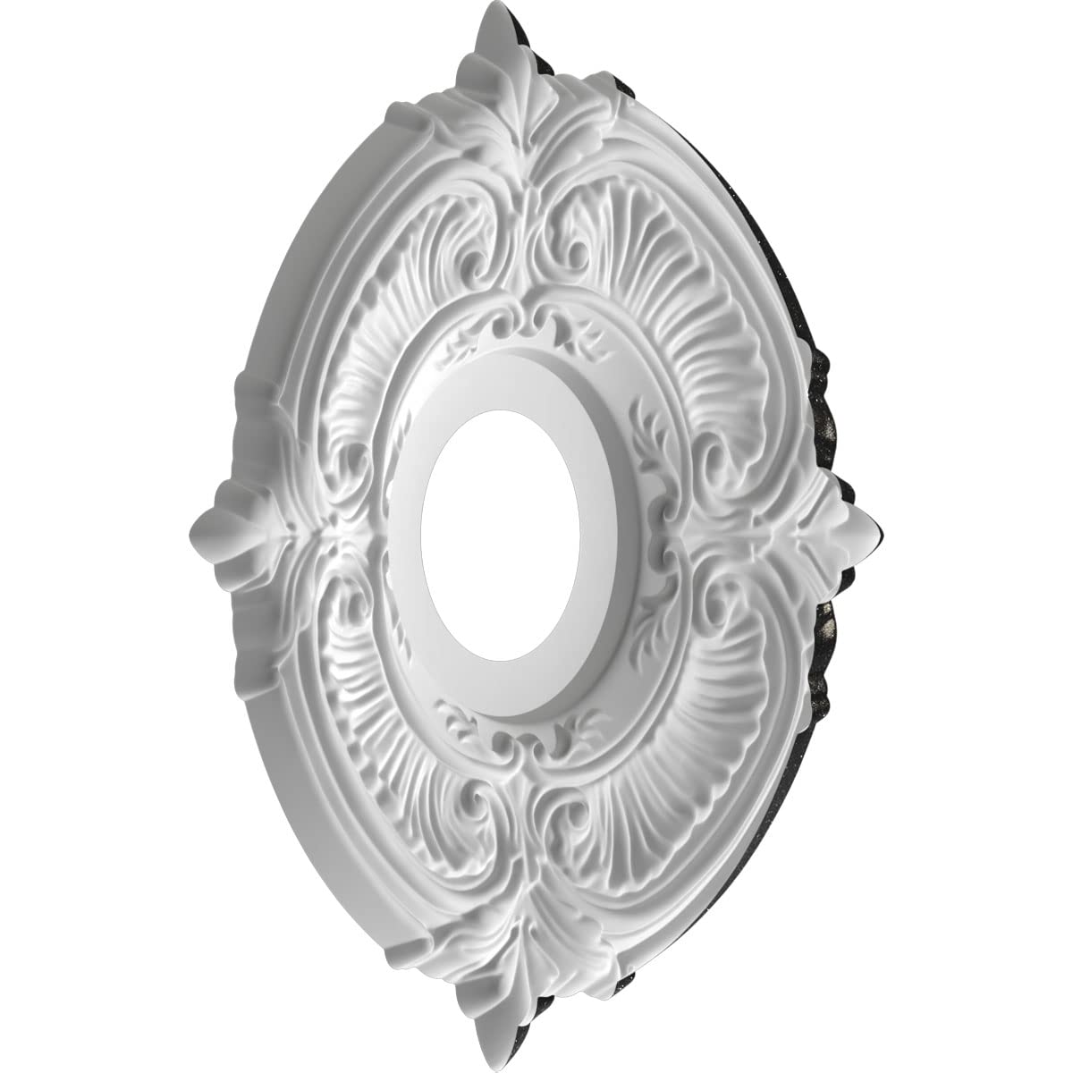 Ekena Millwork Cmp13Atagx Attica Thermoformed Pvc Ceiling Medallion (Fits Canopies Up To 5''), 13''Od, Textured Metallic Galaxy