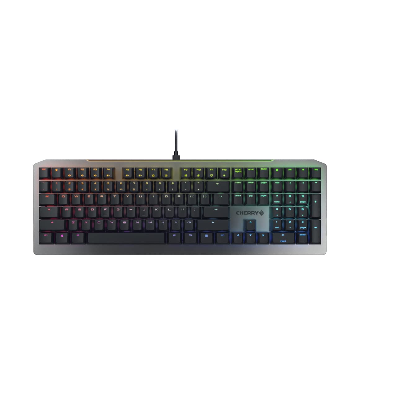 Cherry Mv 3.0 Viola Wired Mechanical Gaming Keyboard. Rgb Backlight With Cross Linear Viola Switches. From The Makers Of The Mx
