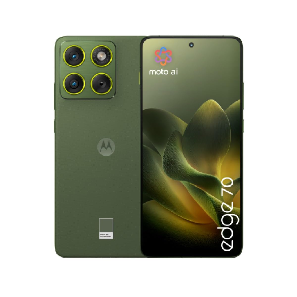 Motorola Edge 70 Dual-SIM 512GB ROM + 12GB RAM (GSM | CDMA) Factory Unlocked 5G Smartphone (Pantone Bronze Green) - Internationa