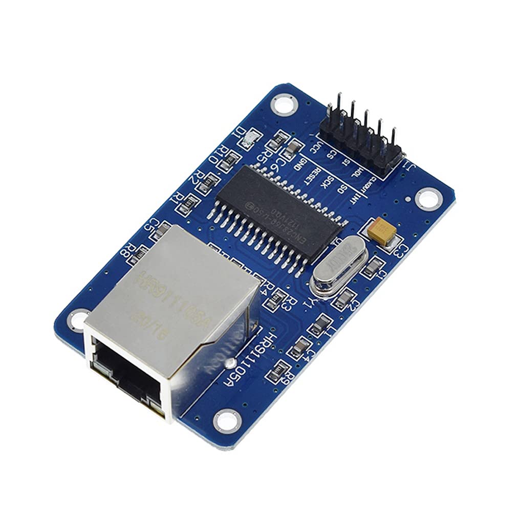 Hiletgo Enc28J60 Enc28J60 I/So Hr911105A Ethernet Lan Network Module Spi Interface 3.3V For Arduino Avr Pic Lpc Stm32