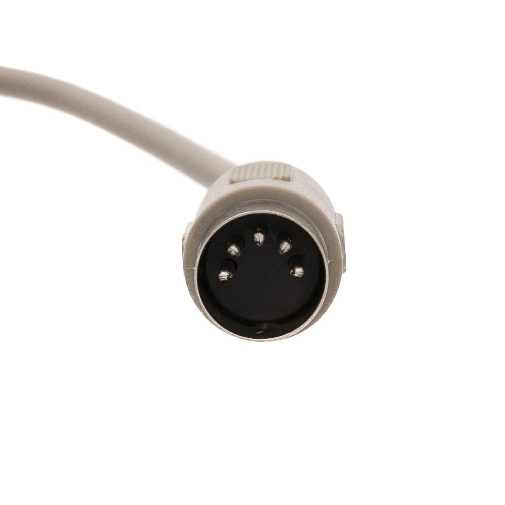 Cablewholesale At Keyboard Extension Cable, Din5 Male To Din5 Female, 5 Conductor, Straight, 6 Foot, Keyboard Extension Cable Di