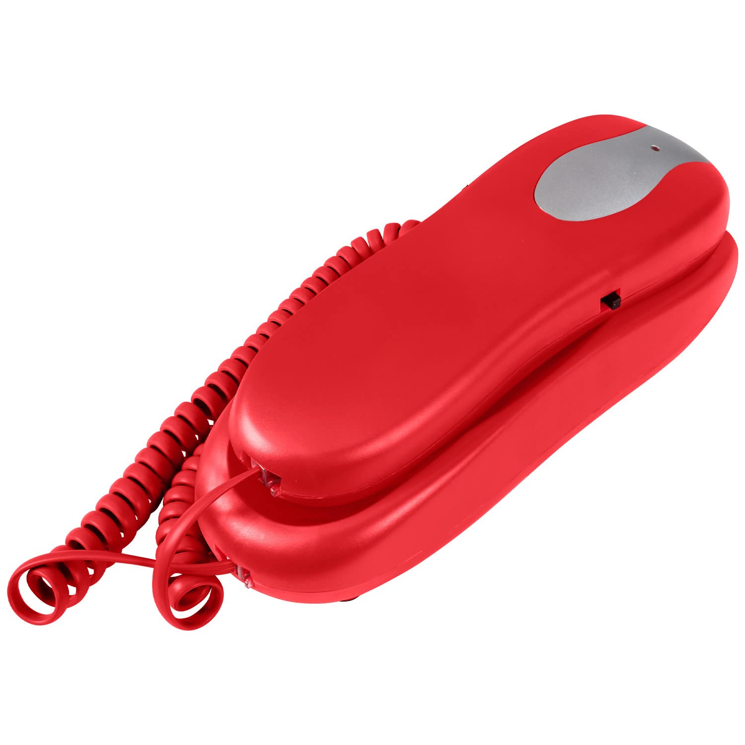Slimline Red Colored Phone For Wall Or Desk With Memory