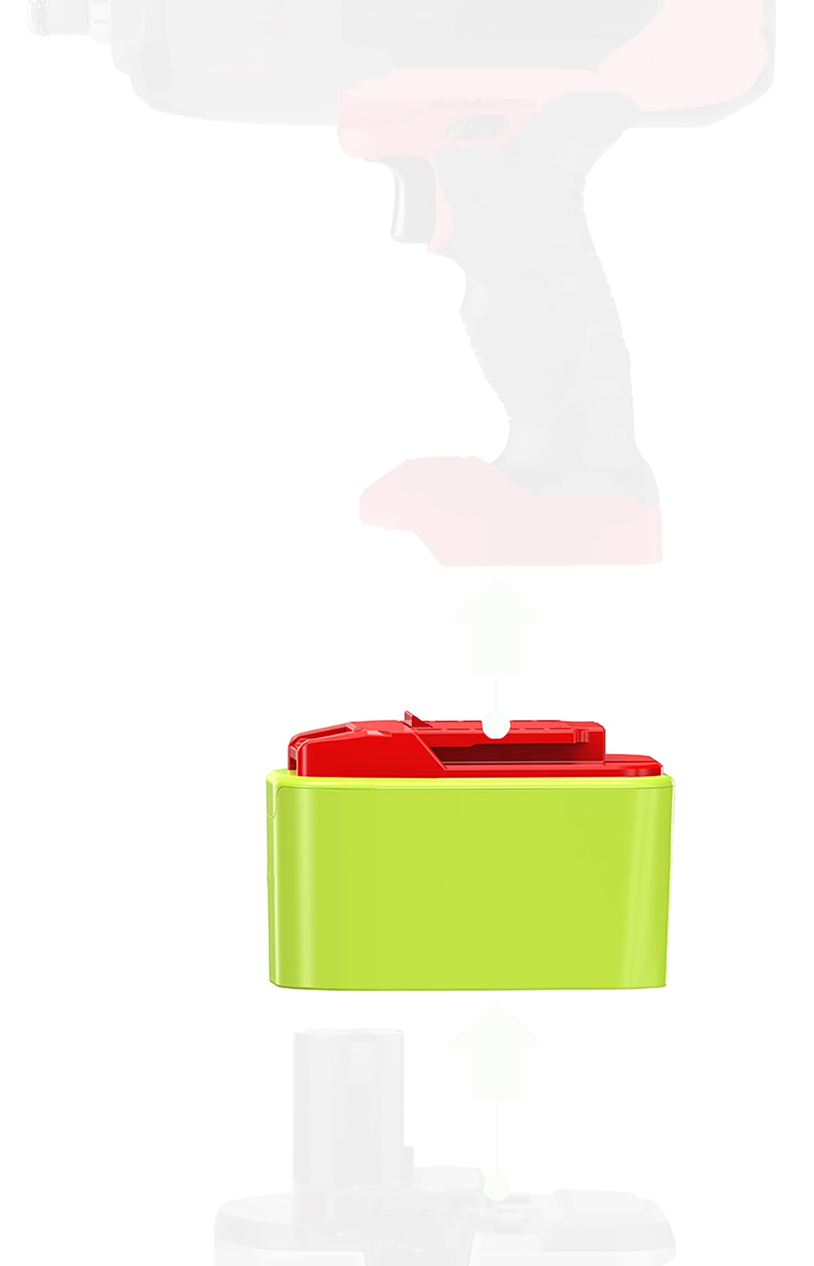 1 Adapter Upgrade For Bauer 20V Cordless Tools To Ryobi 18V Batteries, (No Charging Function)   Adapter Only