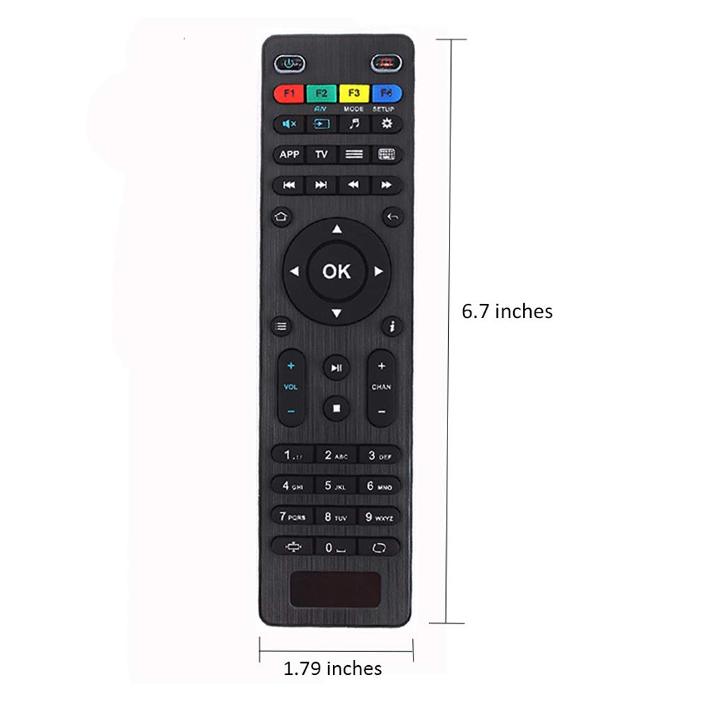 Amiroko Replacement Remote Control Compatible With Mag250 Mag254 Mag255 Mag256 Mag257 Mag260 Mag275 Mag349 Mag350 Mag351 Mag352 Iptv Set Top Box Linux Tv Box   [Updated Version]