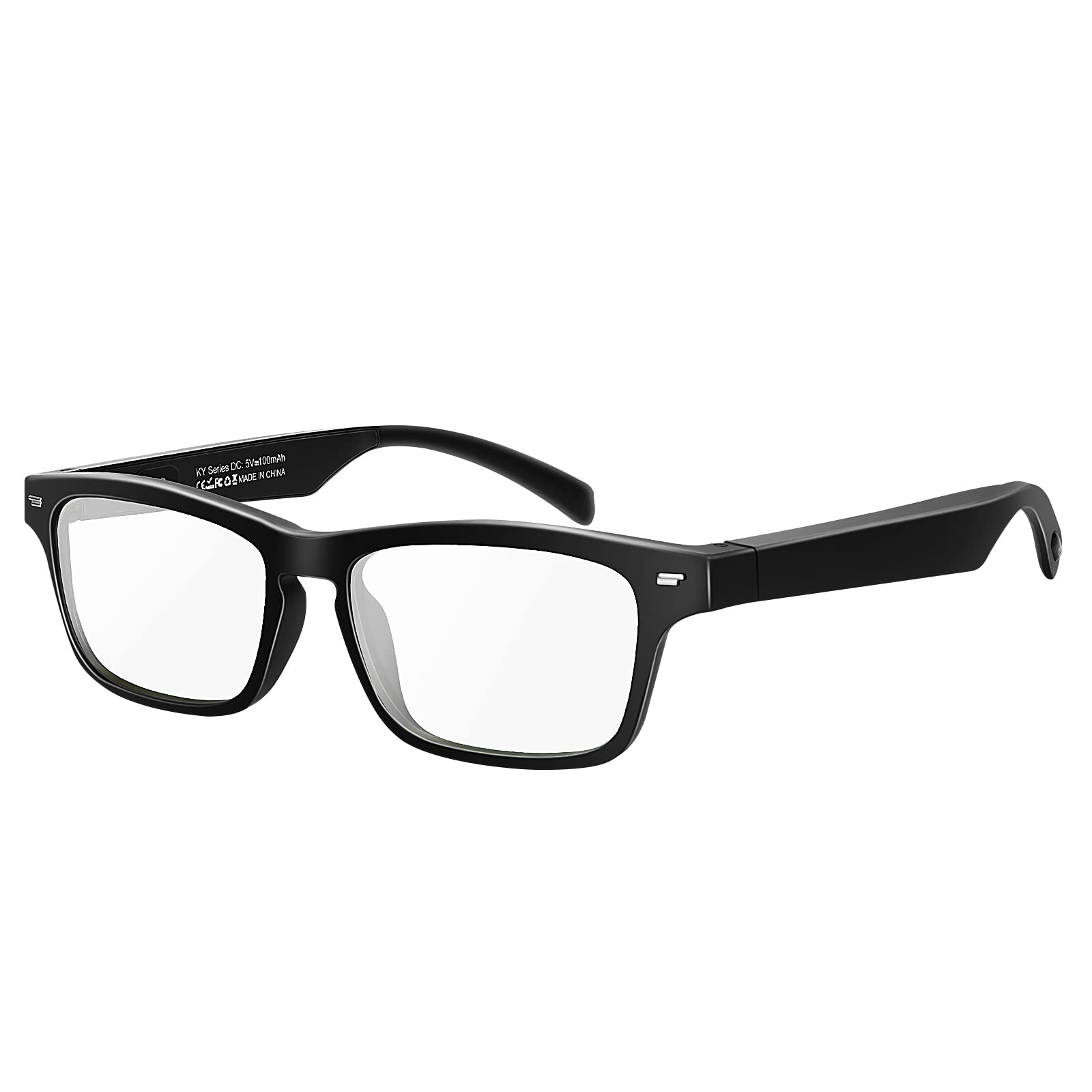 CatXQ Smart Glasses,Wireless Bluetooth,IP5 Waterproof,Bone Conduction Sound (Music&Call) for Smart Devices - Blue Light Blocking
