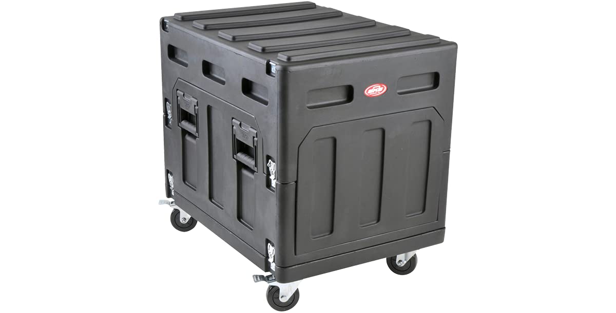 Skb Mighty Gig Rig With 14U Top 6U Front Rack, Built In Pedestal, Optional Rear Rack Rails