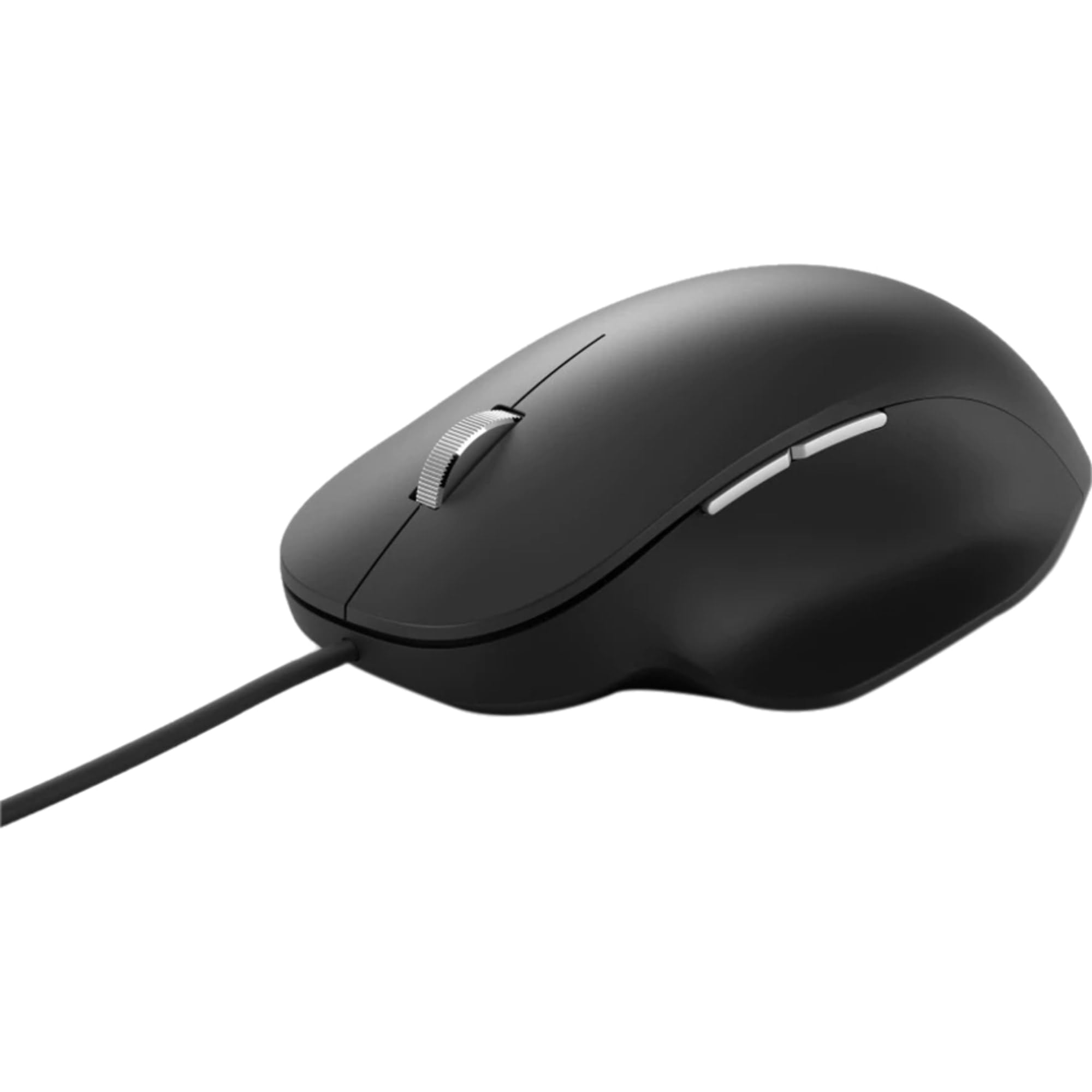 Microsoft Ergonomic Mouse Black   Comfortable Ergonomic Design And Thumb Rest Wired Usb Mouse With 2 Programmable Buttons, Works