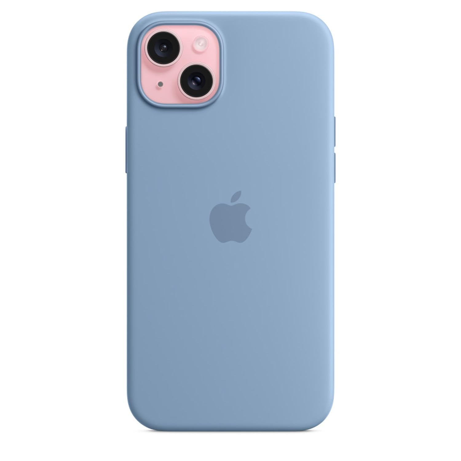 Apple Iphone 15 Plus Silicone Case With Magsafe   Winter Blue
