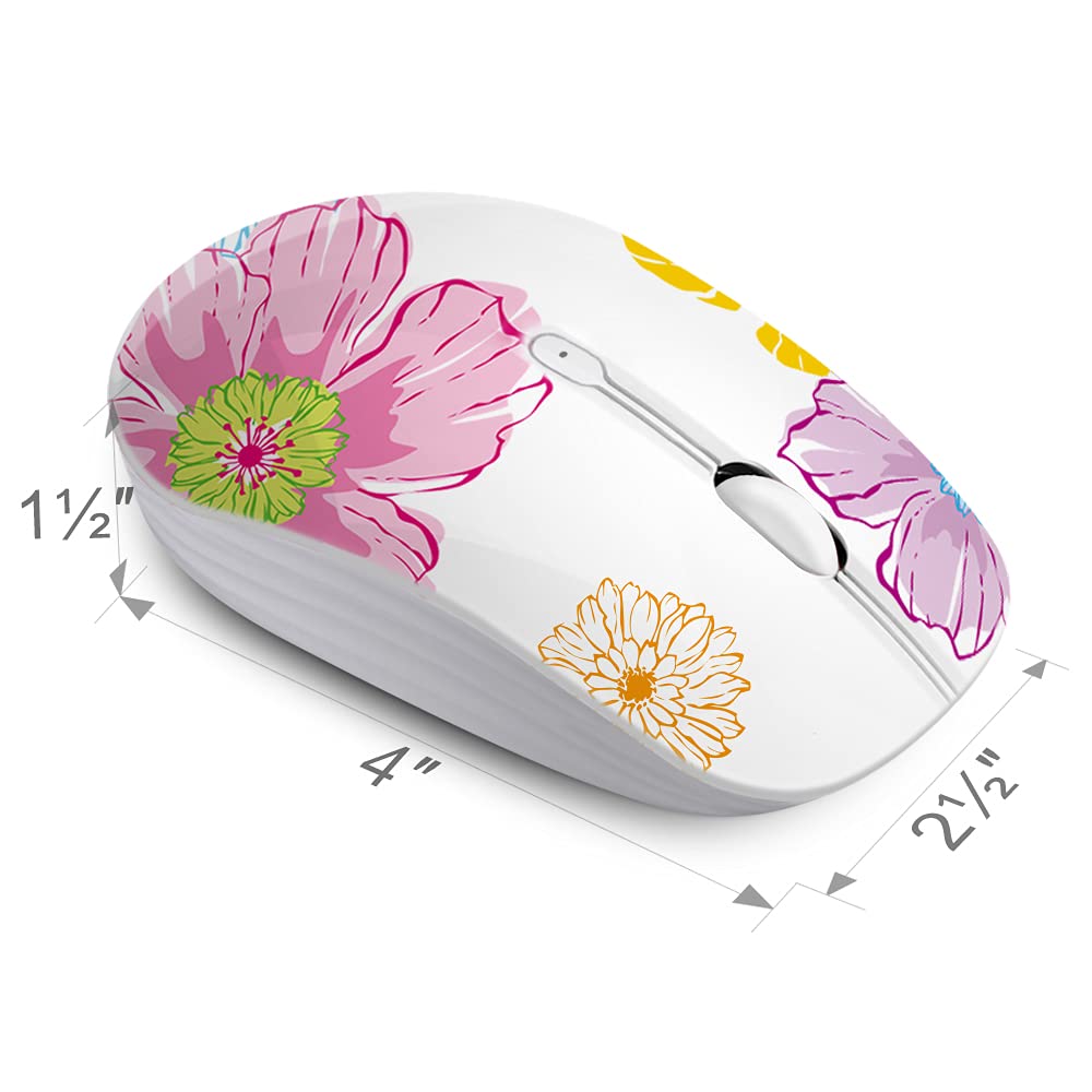 Juhoo Wireless Mouse With Nano Receiver For Pc, Laptop, Notebook, Computer, Macbook, Less Noise, Portable Mobile Optical Mice.(F
