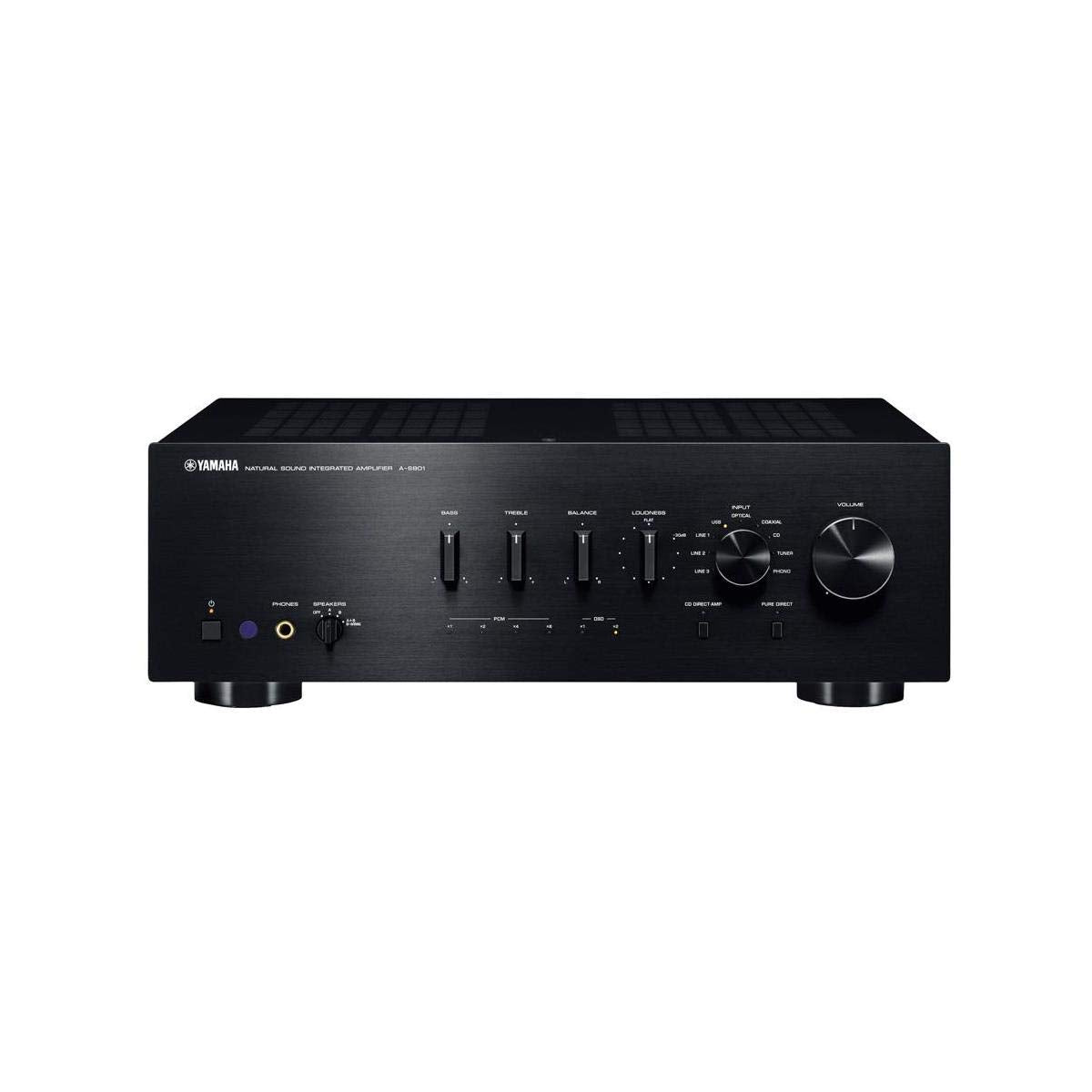 Yamaha A-S801Bl Natural Sound Integrated Stereo Amplifier (Black)