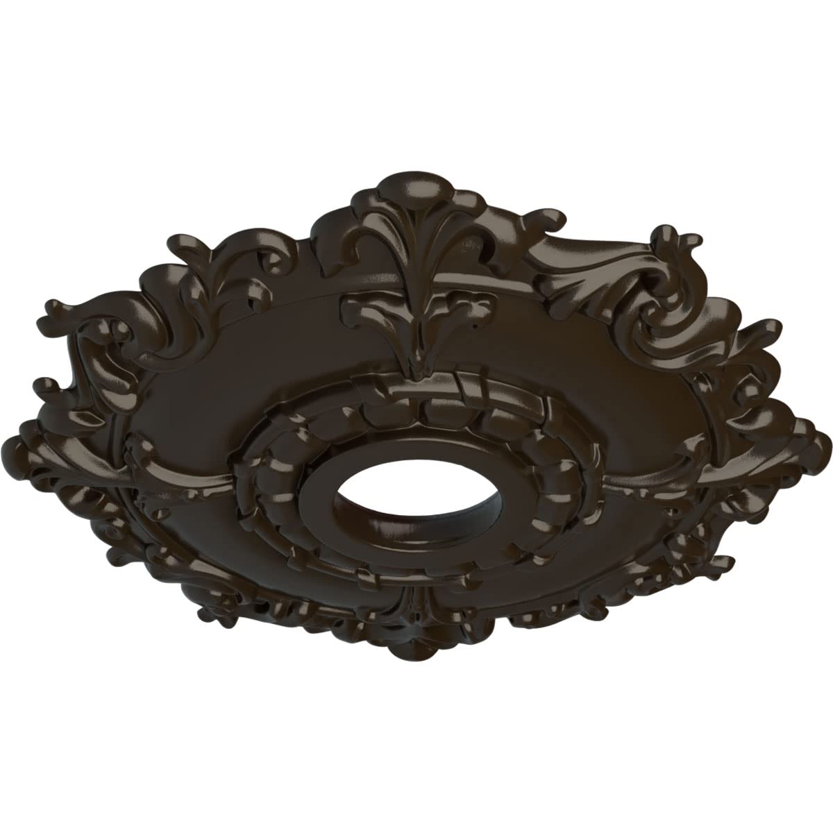 Ekena Millwork Cm18Rlshf Riley Ceiling Medallion, 18 Od X 3 1/2 Id X 1 1/2 P, Stone Hearth