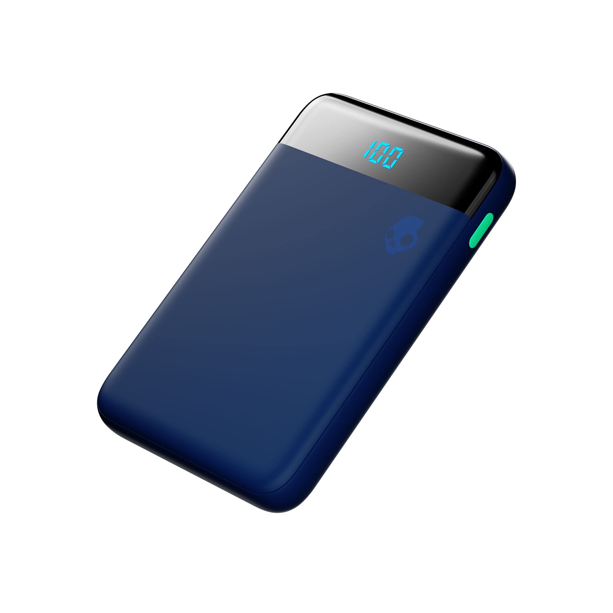 Skullcandy Stash Mini Portable Charger, 5000mAh Power Bank with 12W USB A Charging Port and 12W USB C Charging Port, Bonus USB A