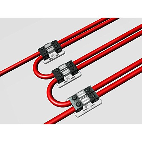 Knukonceptz Bassik 4 And 8 Gauge 2 Way Fuse Distribution Block W/ 80A Fuses