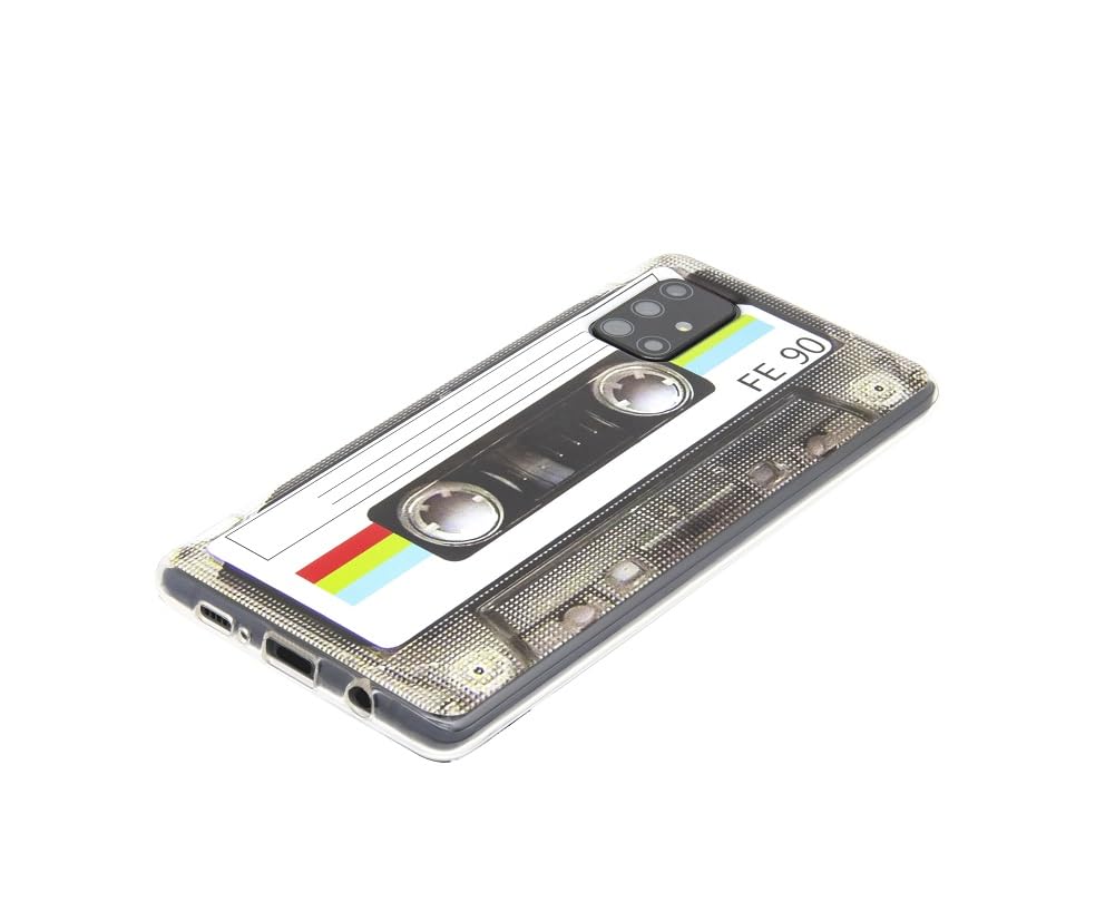 Stinfiztol Compatible With Galaxy A71 5G Case(Non 4G Version),80S Type Music Cassette Case Soft Tpu Cover For Samsung Galaxy A71