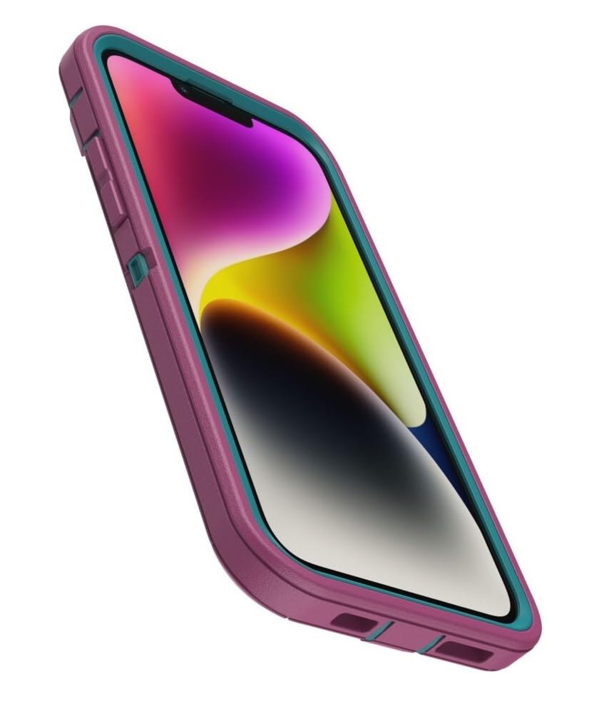 Otterbox Iphone 14 & Iphone 13 (Only)   Defender Series Case   Canyon Sun (Pink)   Rugged & Durable   With Port Protection   Inc
