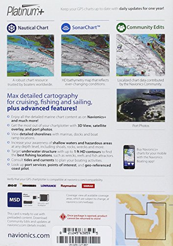 Navionics Platinum+ Sd 638 Puget Sound Nautical Chart On Sd/Micro-Sd Card - Msd/638P+