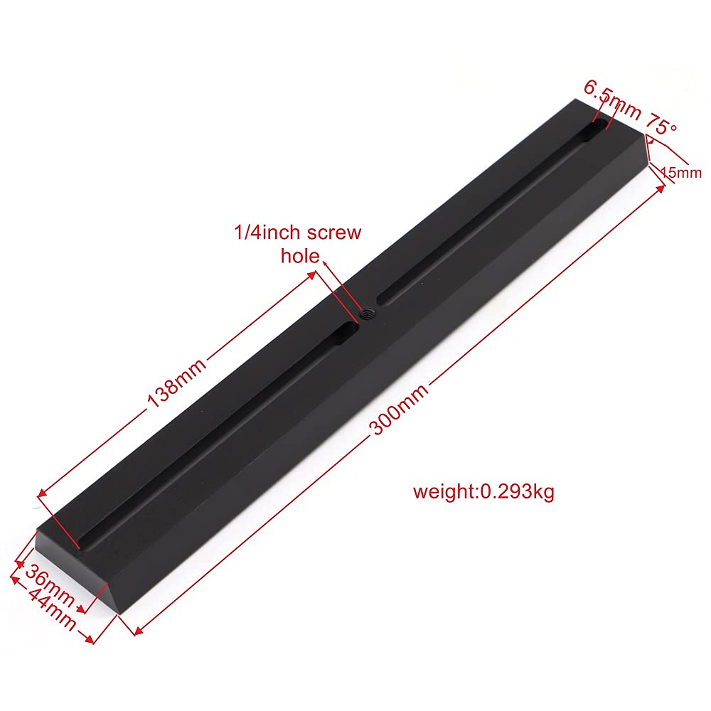 Starpal Dovetail Telescope Mounting Plate 10Cm 21Cm 30Cm 40Cm For Equatorial Tripod Long Version Binocular  75 Black Plate Stand