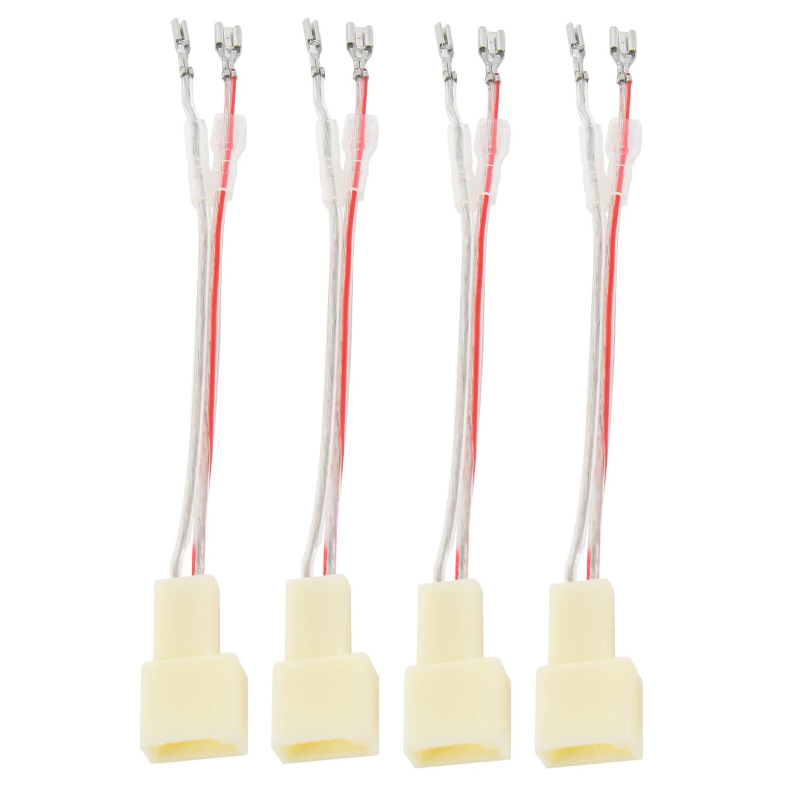 Red Wolf Car Door Speaker Wiring Harness Adapter Connector Plug Replacement For 2000 2019 Toyota Camry 4Runner Tacoma Rav4 Scion, Subaru 2012 2019, Mitsubishi 2002 2020 4Pcs
