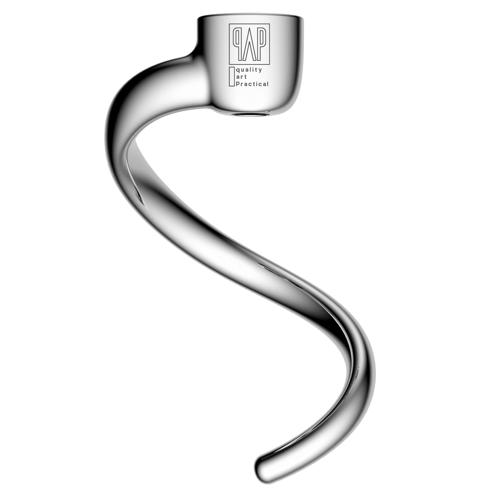Spiral Dough Hook Replacement For Kitchenaid 4.5 5 Qt. Tilt Head Stand Mixers/18/8 Stainless Steel Accessories/No Coating/Dishwa