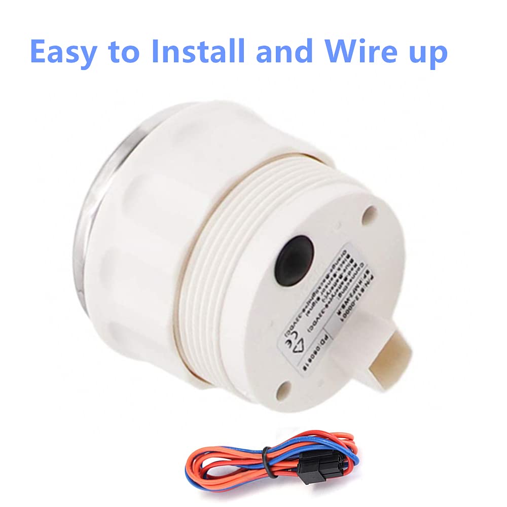 Aoditeck 8 Scale Black Fuel Gauge Marine For Boat Vehicles Rv Car Truck Oil Automotive Replacement Gauge Aftermarket Fuel Level