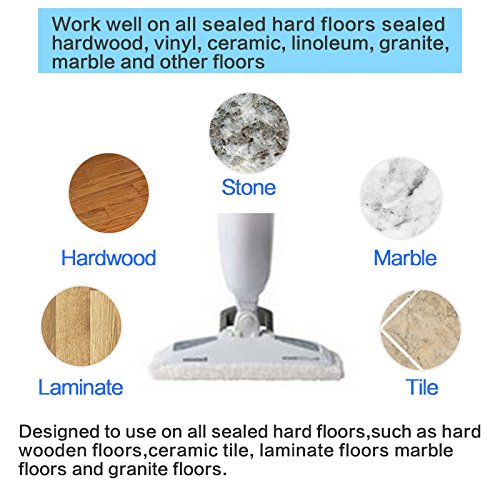 10Pk Amyehouse Replacement Pads Compatible With Bissell Powerfresh Steam Mop 1940 1440 1806 1544 2075 2685 Series 19401 19404 19