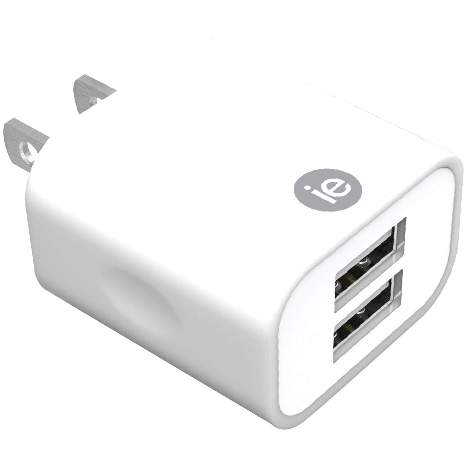Iessentials 2.4 Amp Dual Usb Wall Charger White (Ienac22Awt)