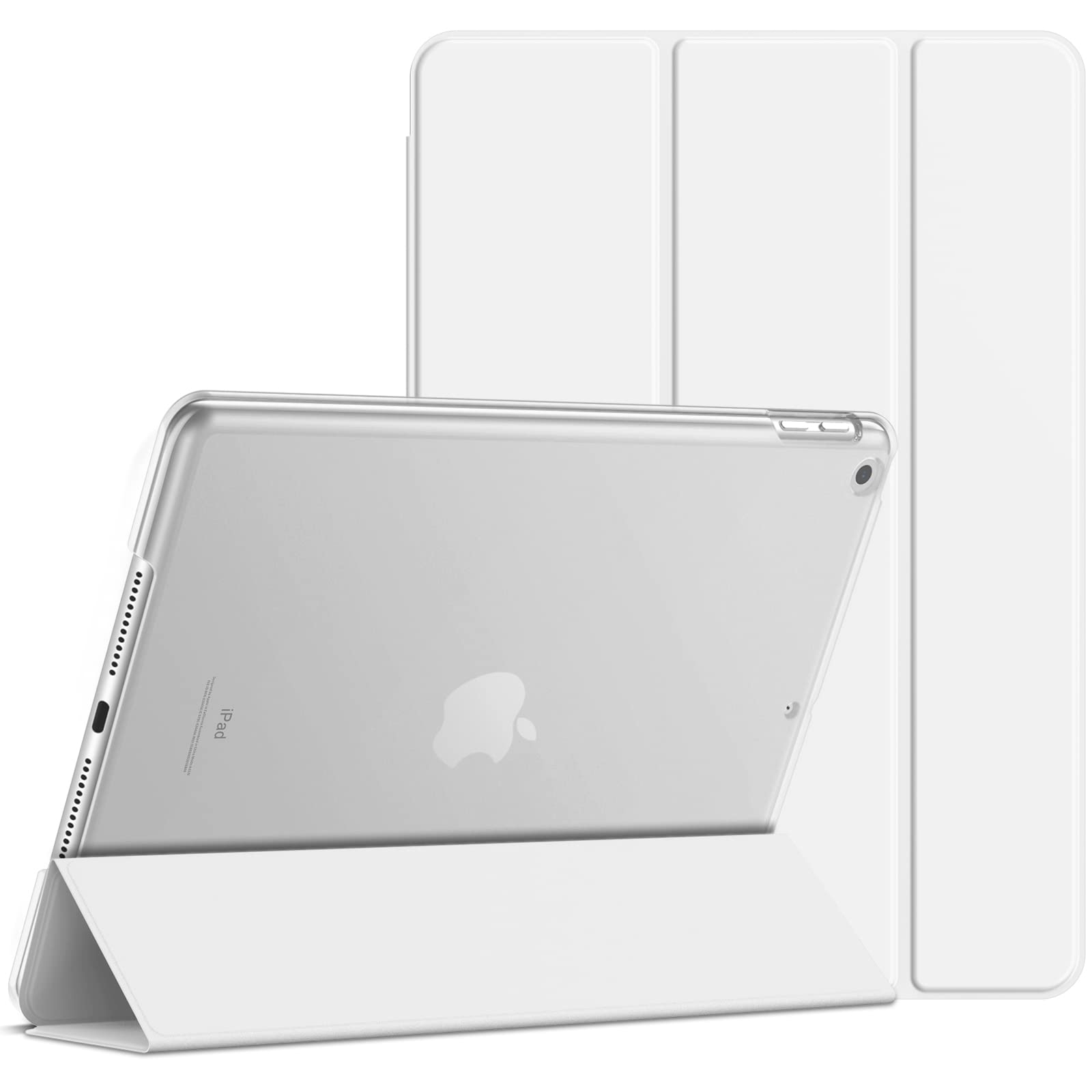 JETech Case for iPad (9.7-Inch, 2018/2017 Model, 6th/5th Generation), Smart Cover Auto Wake/Sleep (White)