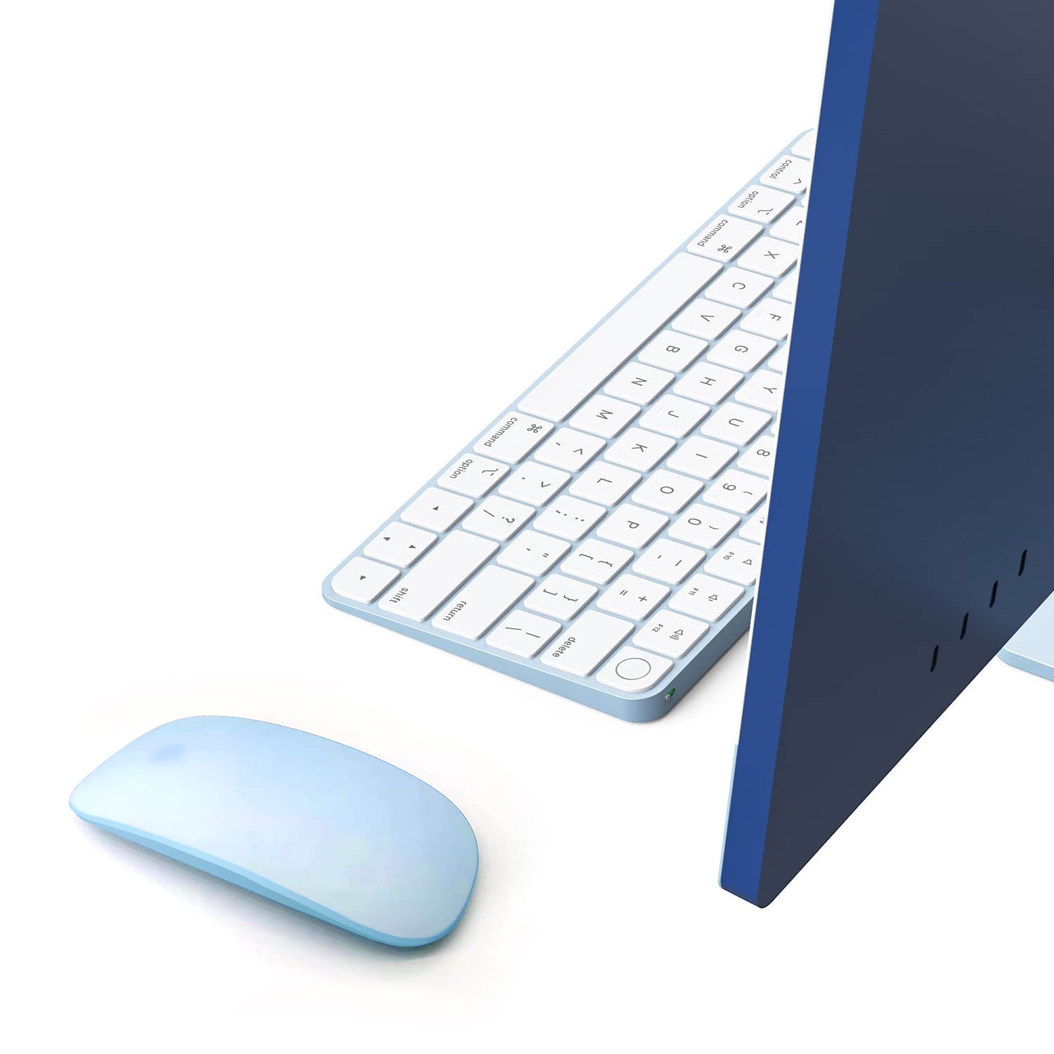 Irainsun Mouse Silicone Case, For Apple Magic Mouse 1&2, Drop Proof, Dust Proof, Ultra Thin Cover (White)