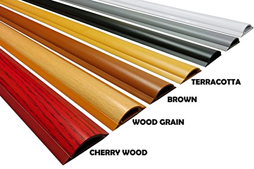 Electriduct Cable Shield Floor Cord Cover Csx-2 Pvc Wire Protector 58 Inch - Wood Grain