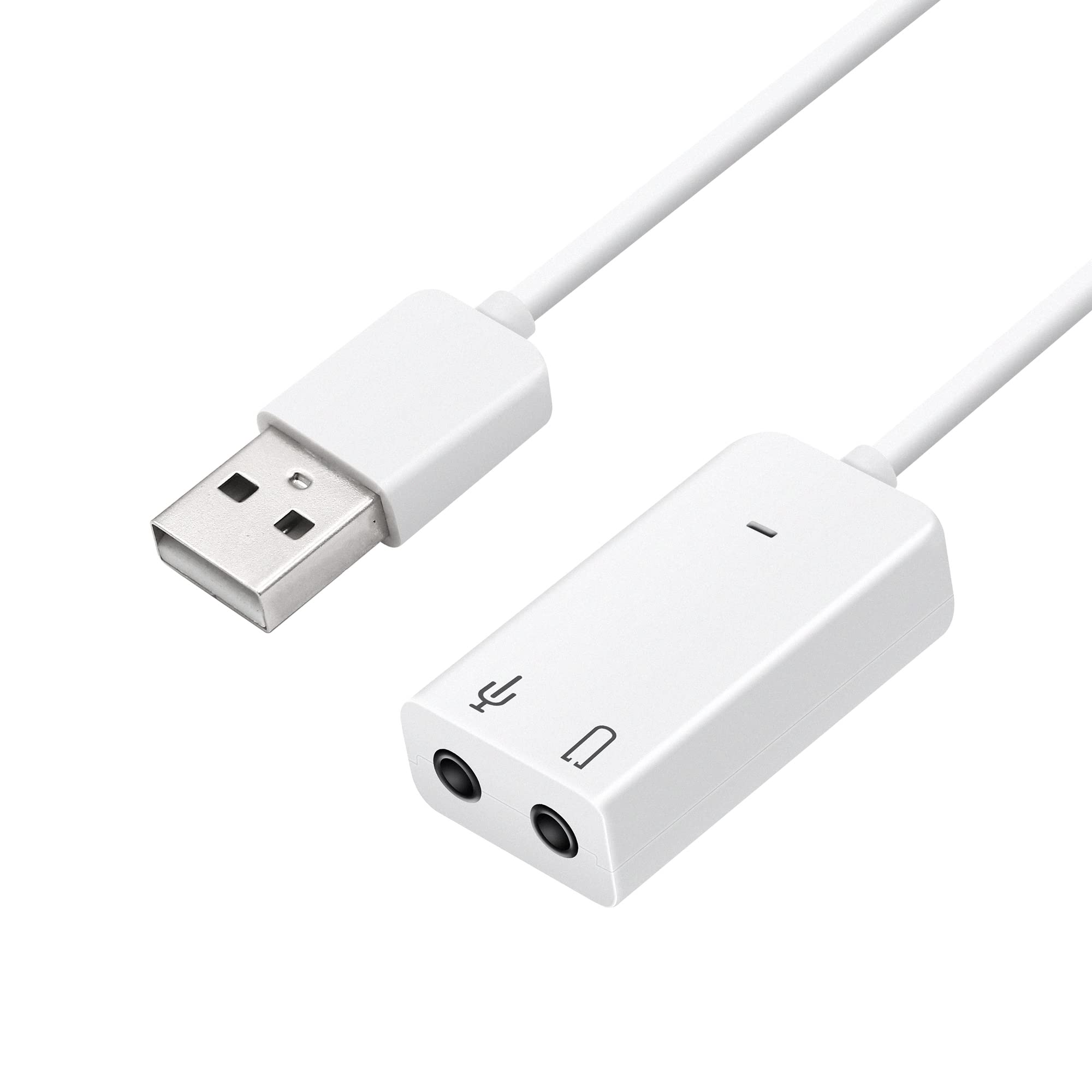 Usb Sound Card Adapter Yacsejao 7.1 Channel External Audio Adapter Stereo Sound Card Converter 3.5Mm Aux Microphone Jackfor Wind