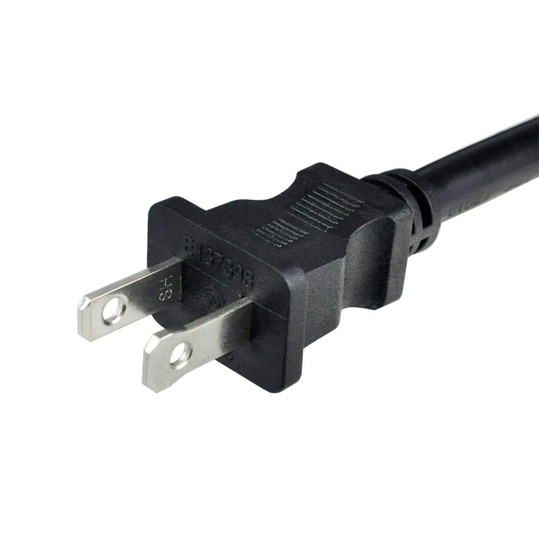 Pinfox 2 Prong Polarized 14 Gauge 10Ft Replacement Power Cord Pigtail Tool Heavy Duty 110V 115V 120V Supply Cable For Ac Applian