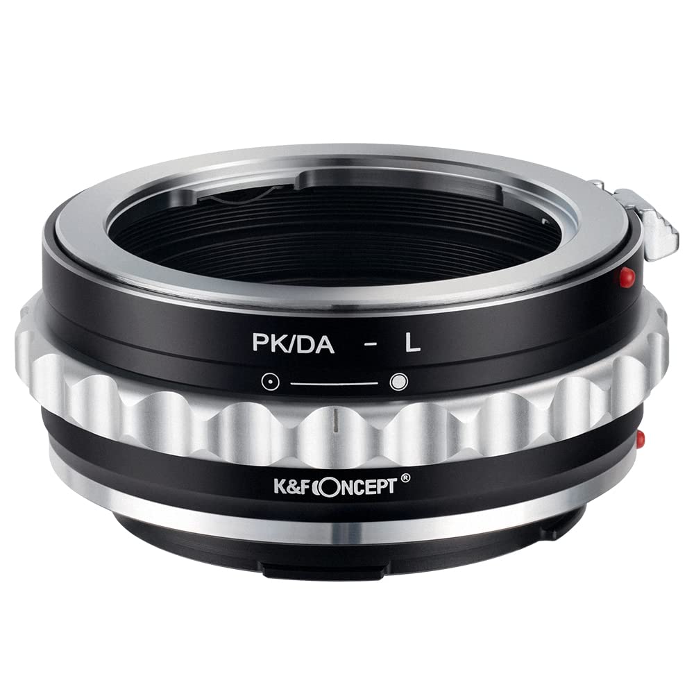 K&F Concept Lens Mount Adapter Pk/Da L Manual Focus Compatible With Pentax K(Pk/Da) Lens To L Mount Camera Body