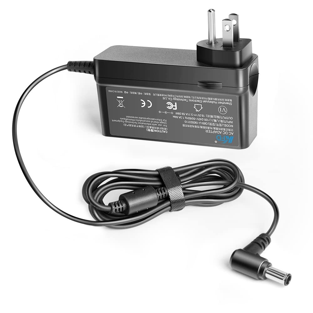 KFD 19V AC DC Adapter Compatible with Samsung Soundbars & SJ55W Monitor - Black Power Supply Charger Cord A5919-RDY