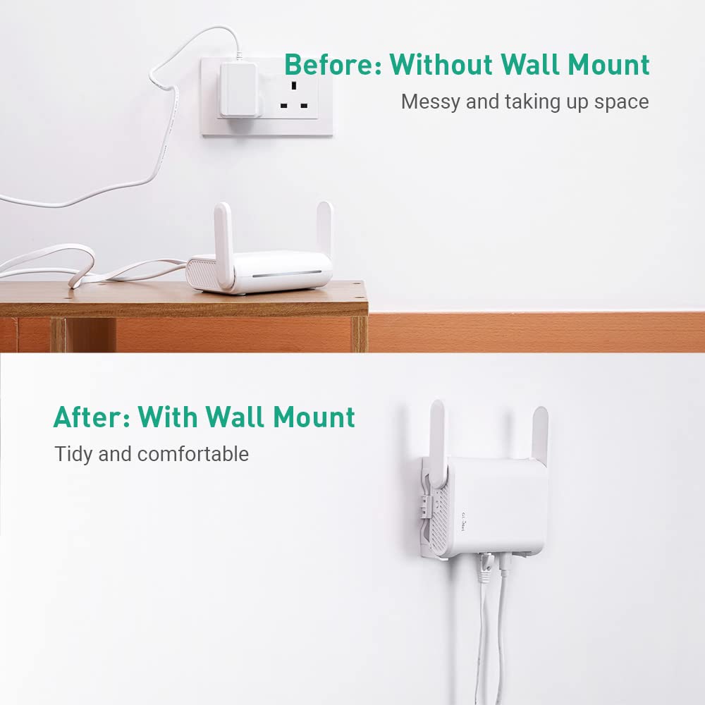 Gl.Inet Wifi Router Holder Wall Mount With Screws, Compatible With Gl A1300 (Slate Plus), Gl Sft1200 (Opal), Gl Mt1300 (Beryl) R