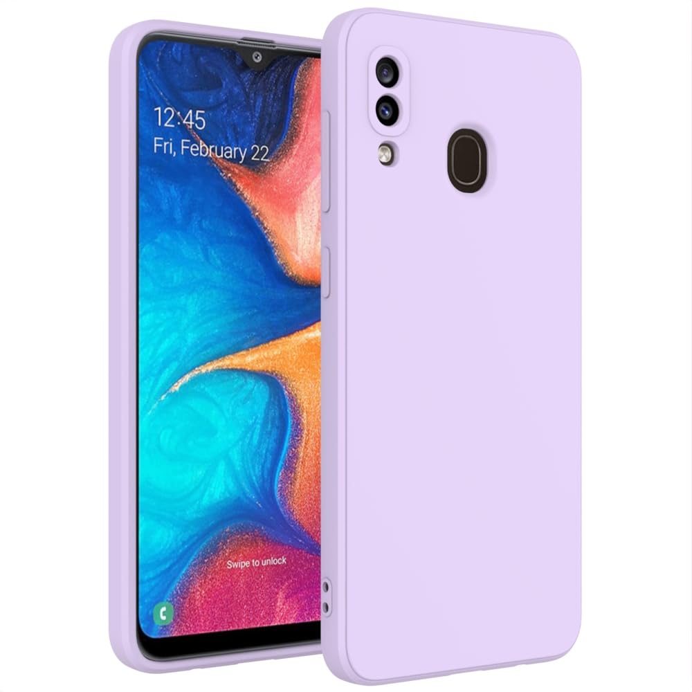 Wogroo For Samsung Galaxy A20 Case Purple, A30 Case Scratch Resistant With Soft Touch, Slim Thin Phone Cover For Samsung Galaxy