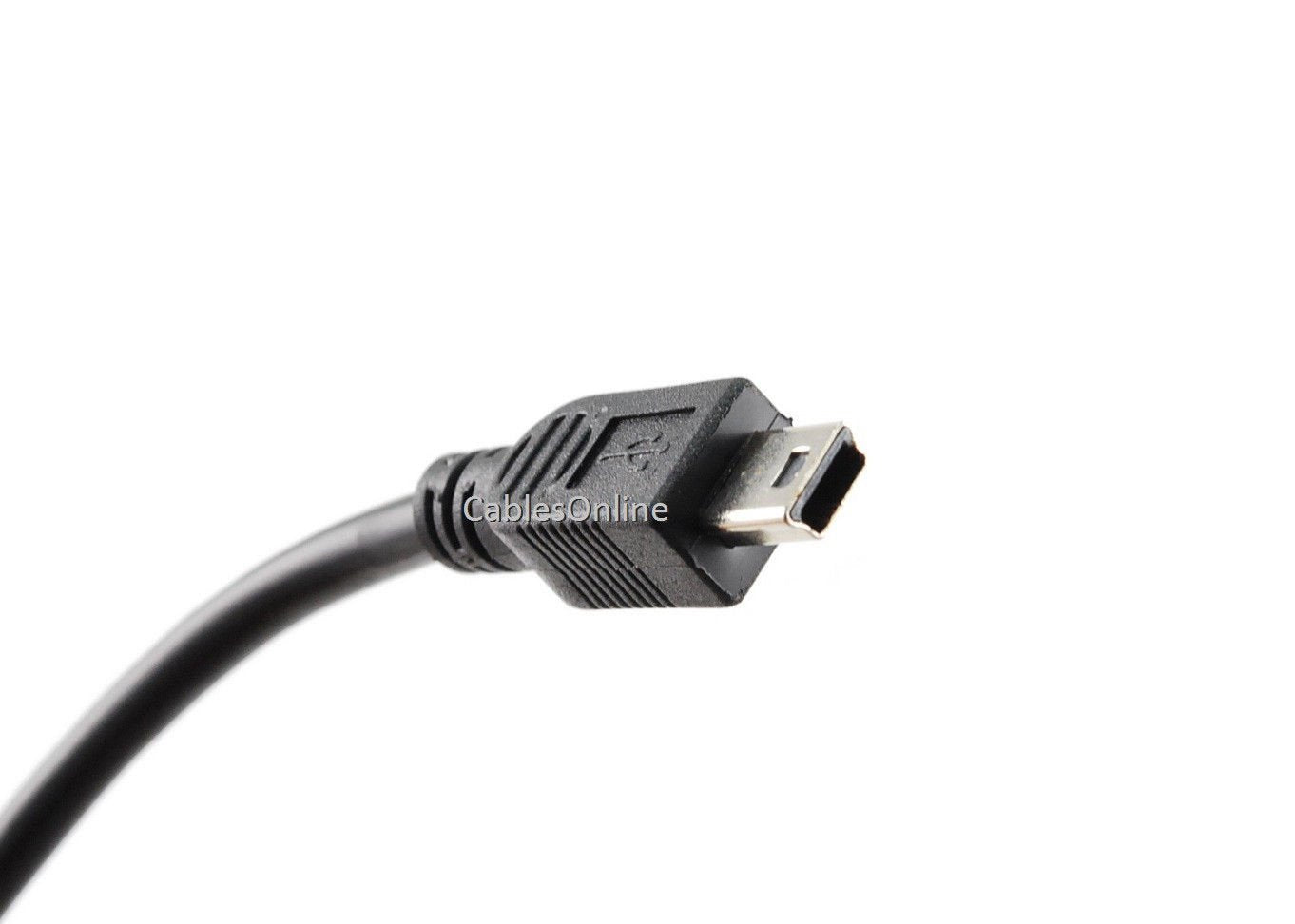 Cablesonline, 8 Inch Usb 2.0 Otg Micro B 5 Pin Male To Usb Mini B 5 Pin Male Adapter Cable For Tablet, Gps, Pda, Ad U38O