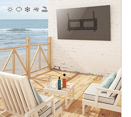 Mount Plus OB 600 Outdoor Weatherproof Tilt TV Wall Mount for Most 37�~86� TVs Perfect Solution for Outdoor TV | Heavy Duty Bracket 176 LBS | Anti Theft Design