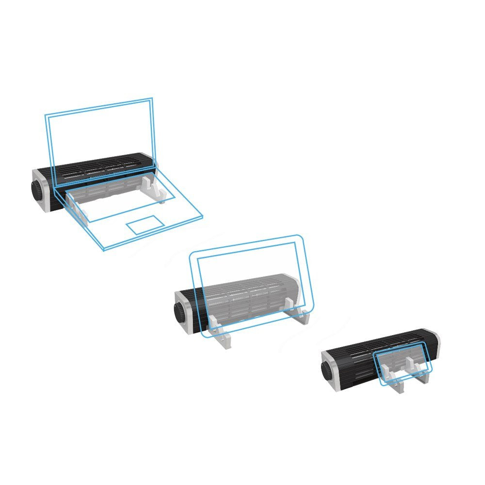 Vantec Lapcool Crossflow Fan For Laptop/Tablet/Smartphone/User With Usb Bus Powered (Vcf-100-Bk),Black