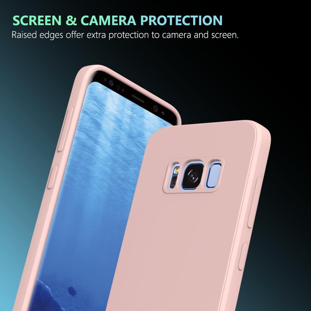 Wogroo For Samsung Galaxy S8 Case Pink, Scratch Resistant With Soft Touch, Slim Thin Phone Cover For Samsung Galaxy S8