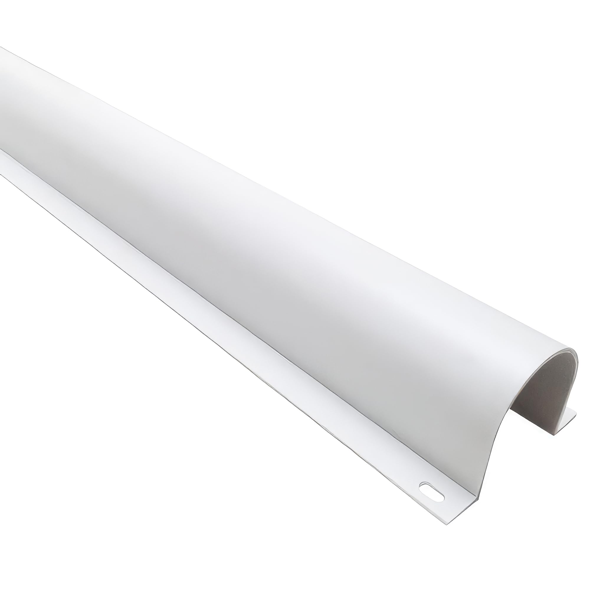 Electriduct 4 Plastic Flanged Wire Guard Cable Raceway - (5 x 58 Inch Sticks = 24.1 Feet) - White