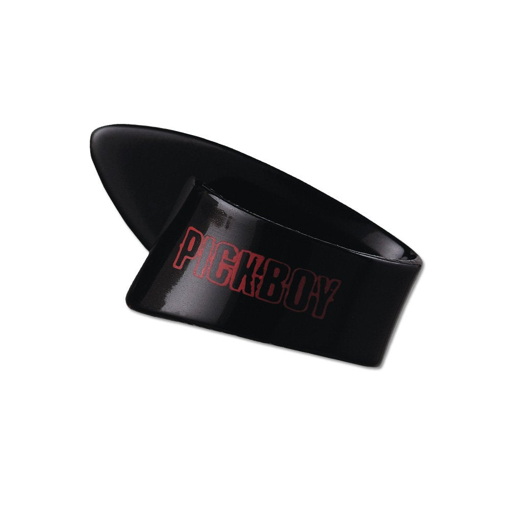 Pickboy Thumb Pick, Black, Cellulose, 1.50Mm, Medium, 25 Picks