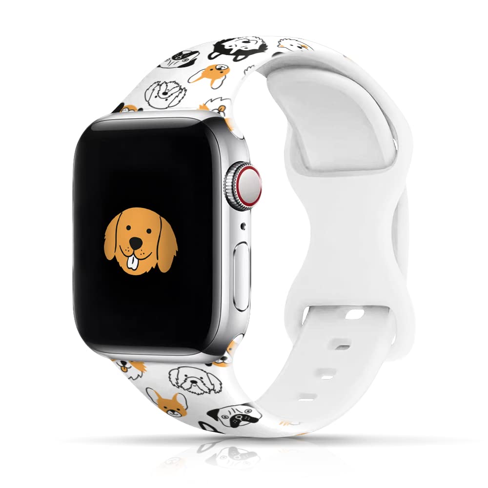Compatible 38Mm Apple Watch Bands For Women 40Mm 41Mm 42Mm 44Mm 45Mm, Iwatch Bands For Women Strap Wristbands Women Dog Apple Wa