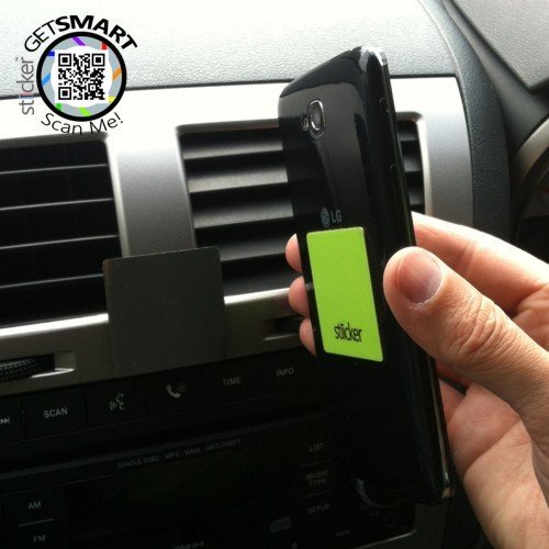 Stiicker Mobile Magnet Mount For Smartphones, Zesty Green